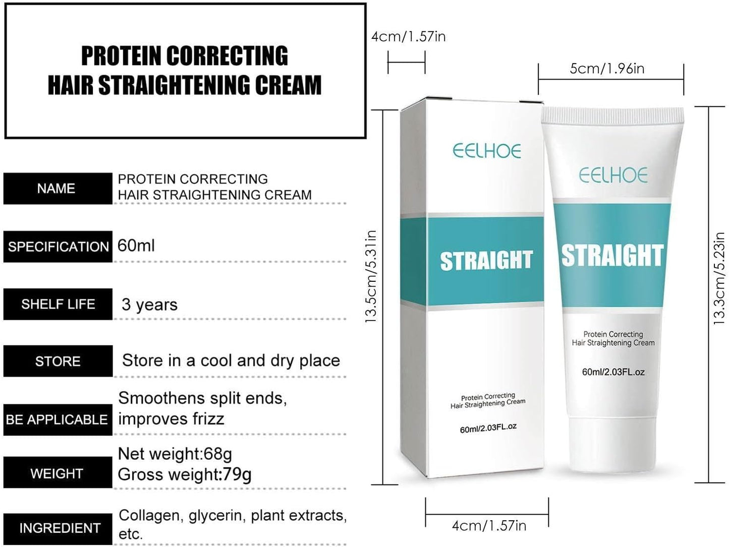 Crema Alisadora Eelhoe de LuzBella