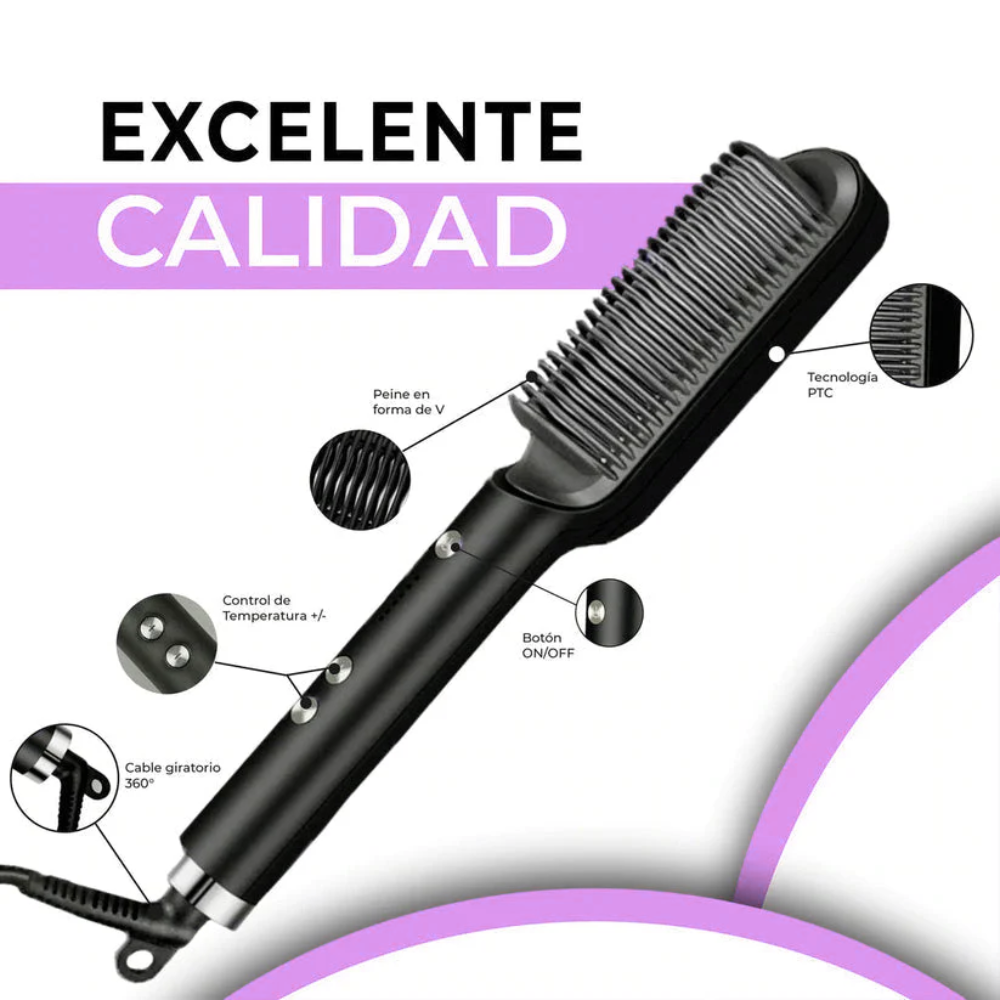 Cepillo Alisador Cerámico - LuzBella™