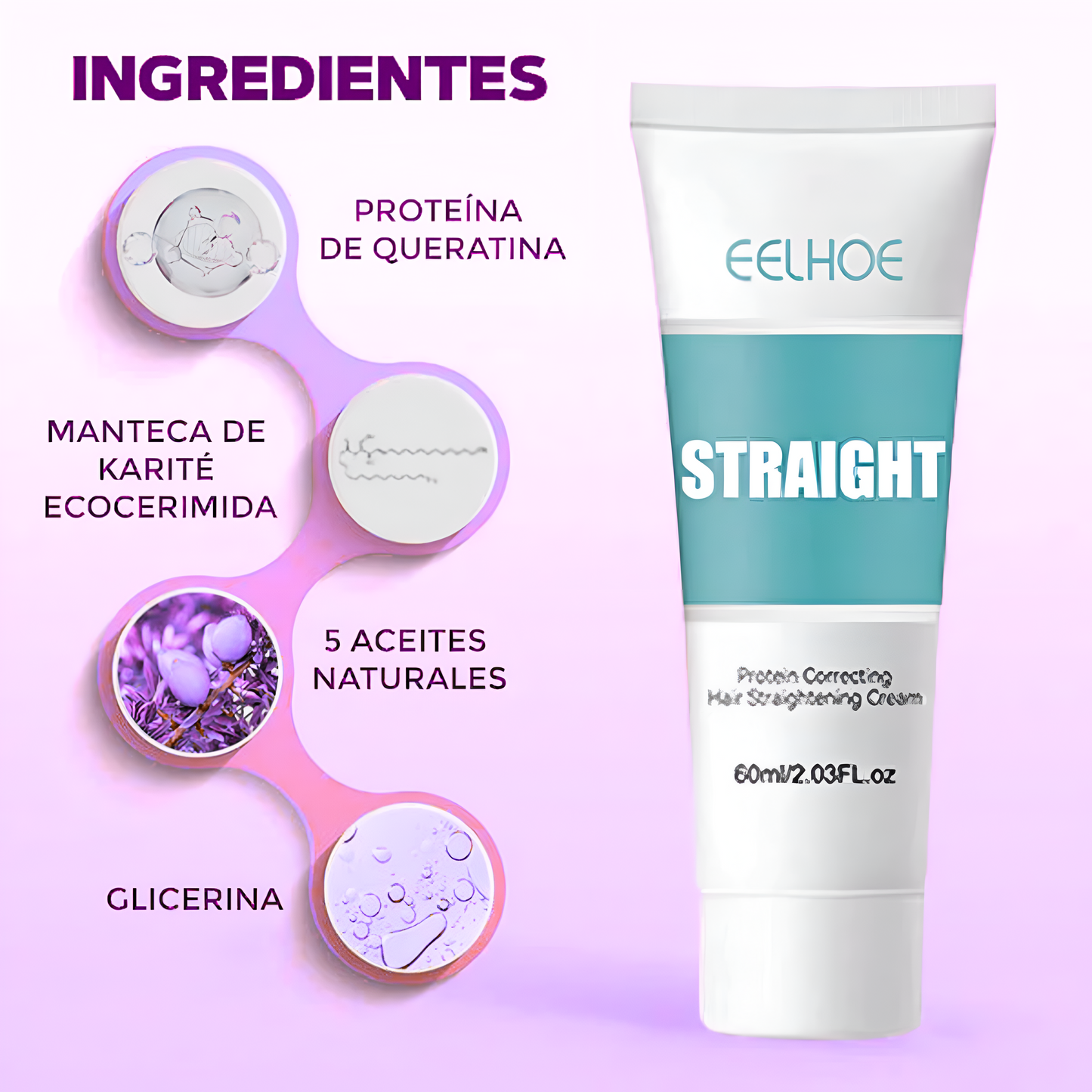 Crema Alisadora Eelhoe de LuzBella
