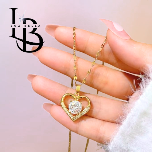Collar Corazón + Cofre Manzana Del Amor Eterno
