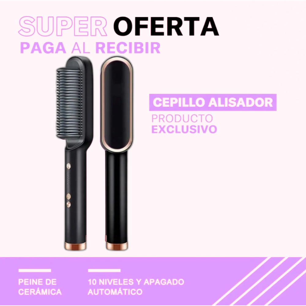 Cepillo Alisador Cerámico - LuzBella™