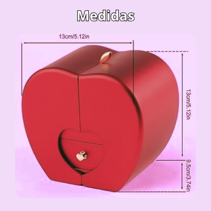 Collar Corazón + Cofre Manzana Del Amor Eterno LuzBella™| Edición Especial